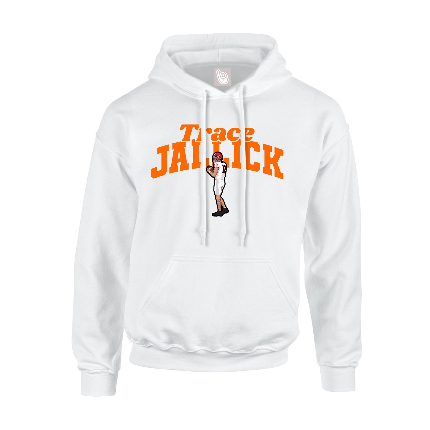 Hoodie — Signature Arch in White