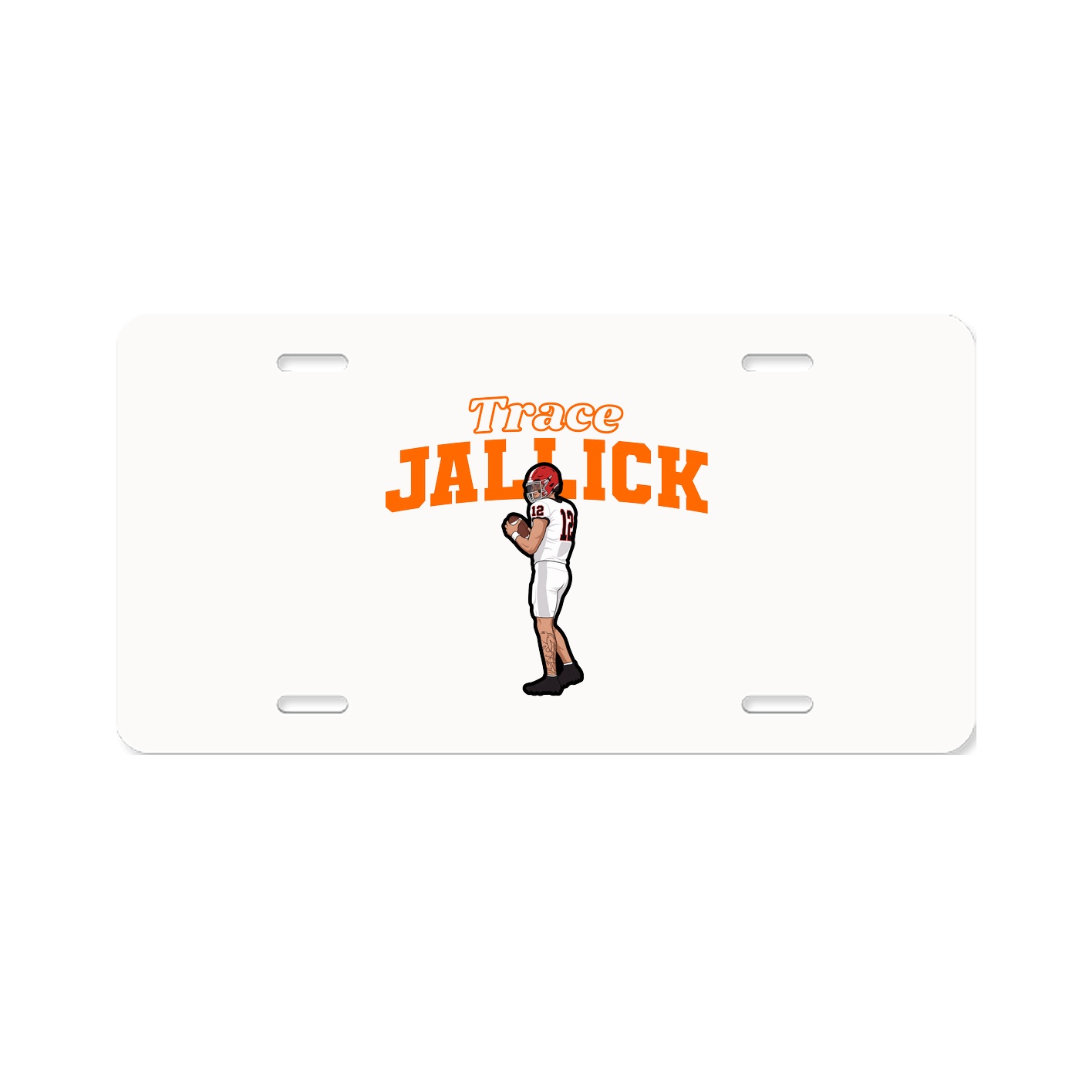 License Plate — Name Arch in Classic