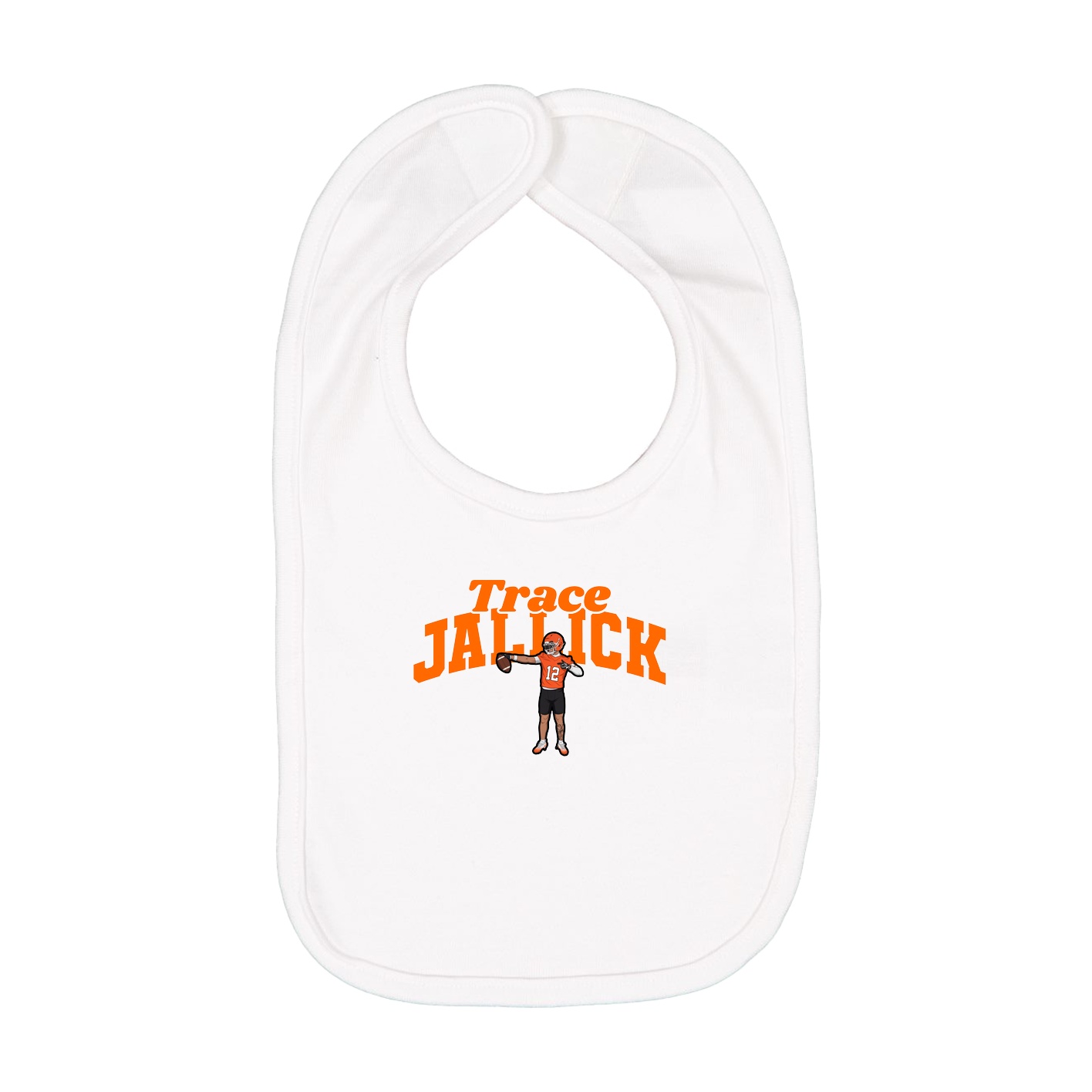 Infant Bib — Signature Arch in White