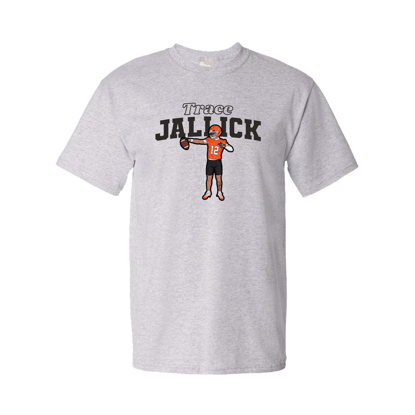 Youth Tee — Name Arch in Grey