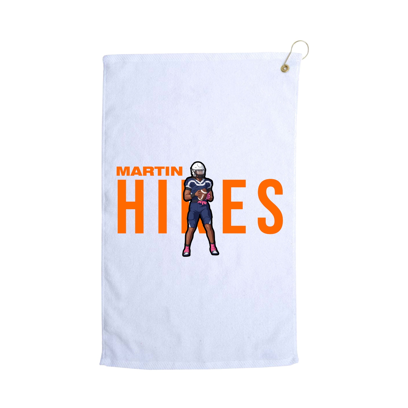 Golf Towel — Player Name in White