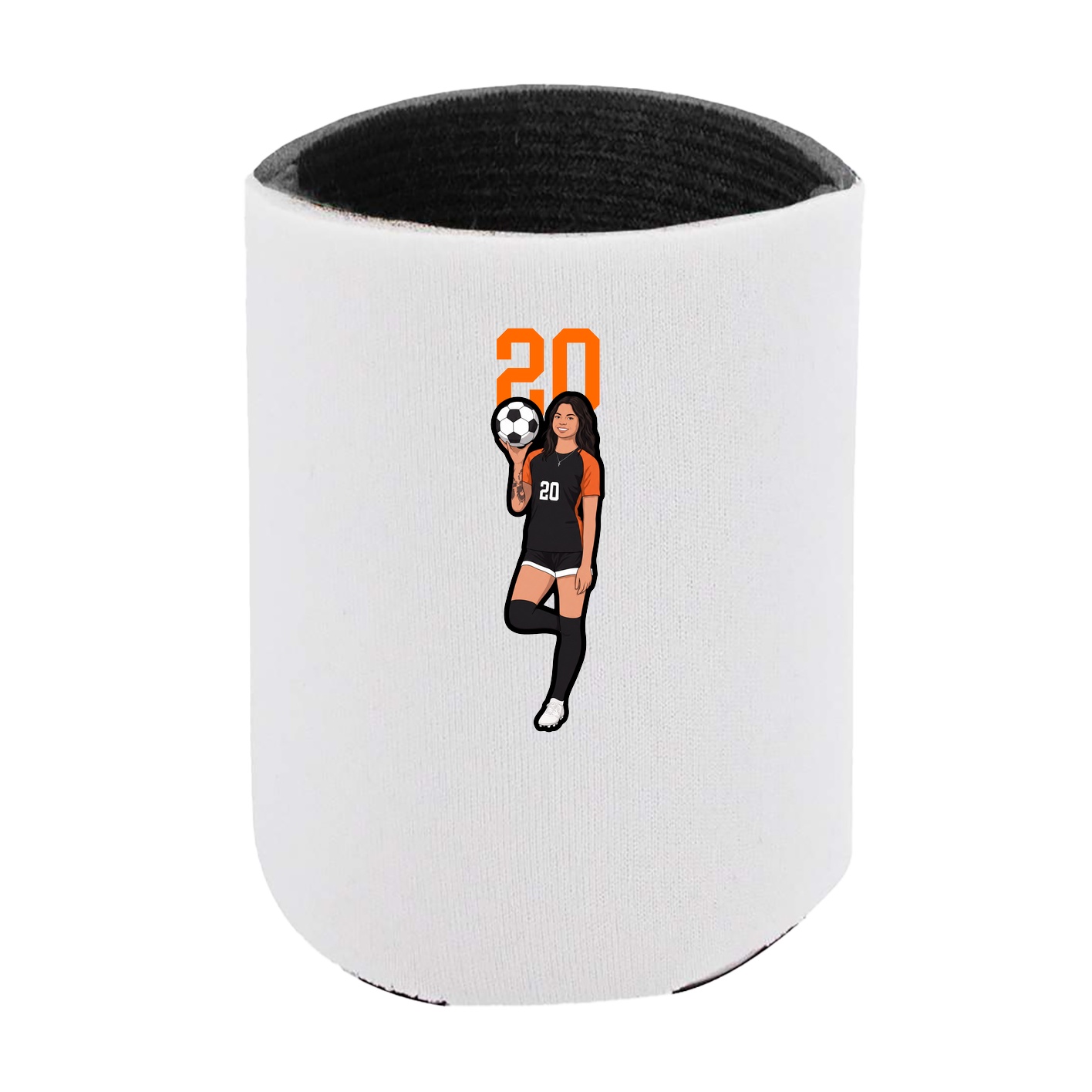 Can Holder — Number Top in White