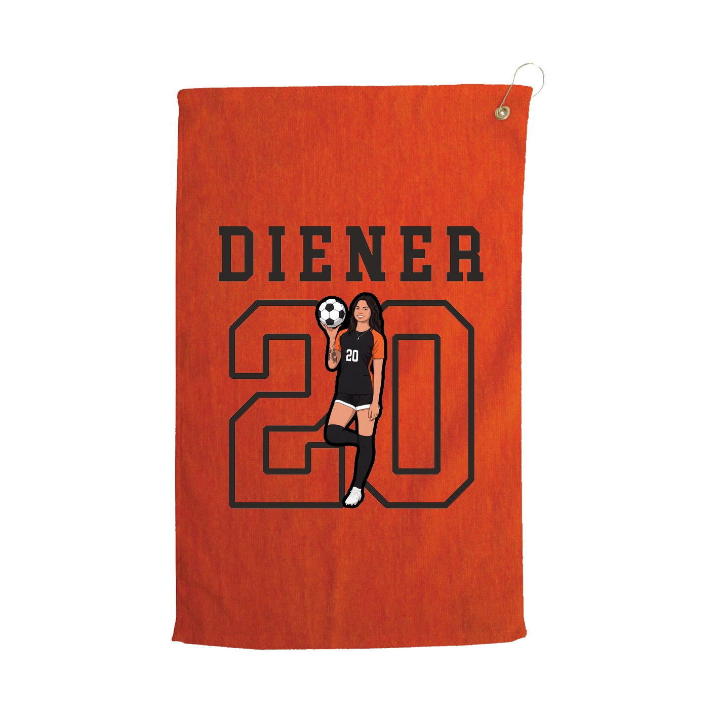 Golf Towel — Shirsey in Orange