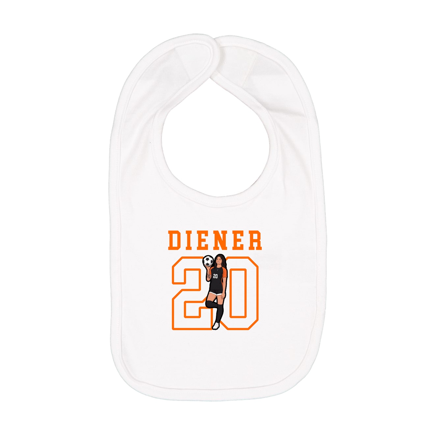 Infant Bib — Shirsey in White
