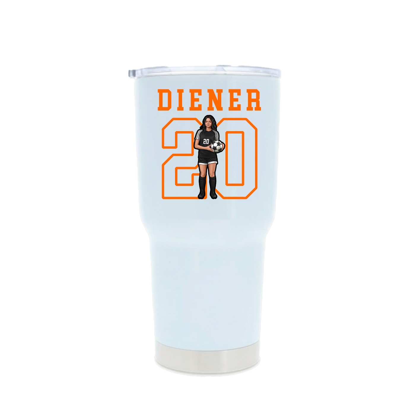 30oz Stainless Steel Tumbler — Shirsey in White