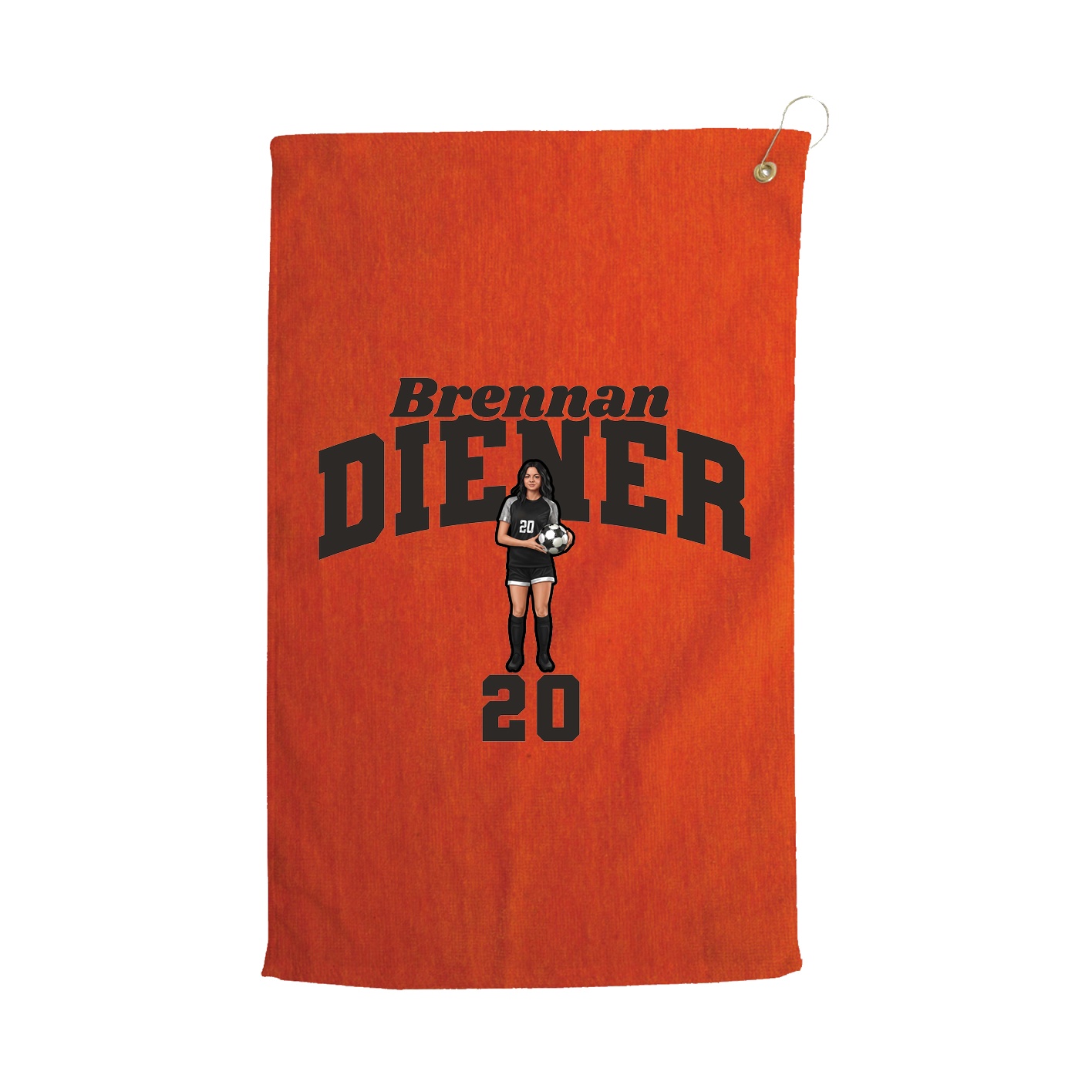 Golf Towel — Signature Arch in Orange