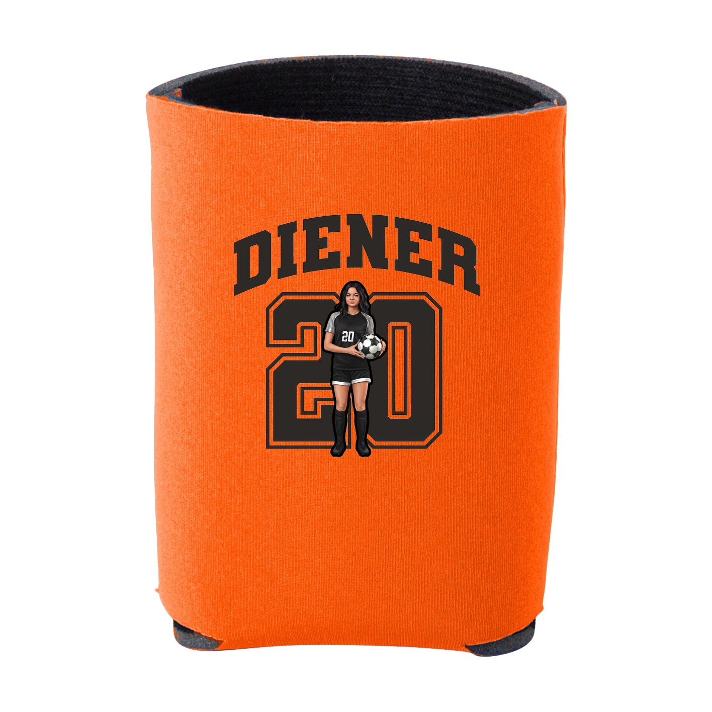 Can Holder — Number in Orange