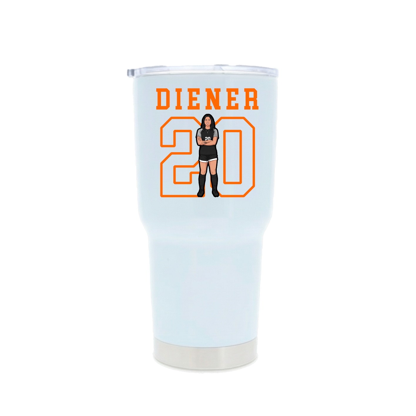 30oz Stainless Steel Tumbler — Shirsey in White