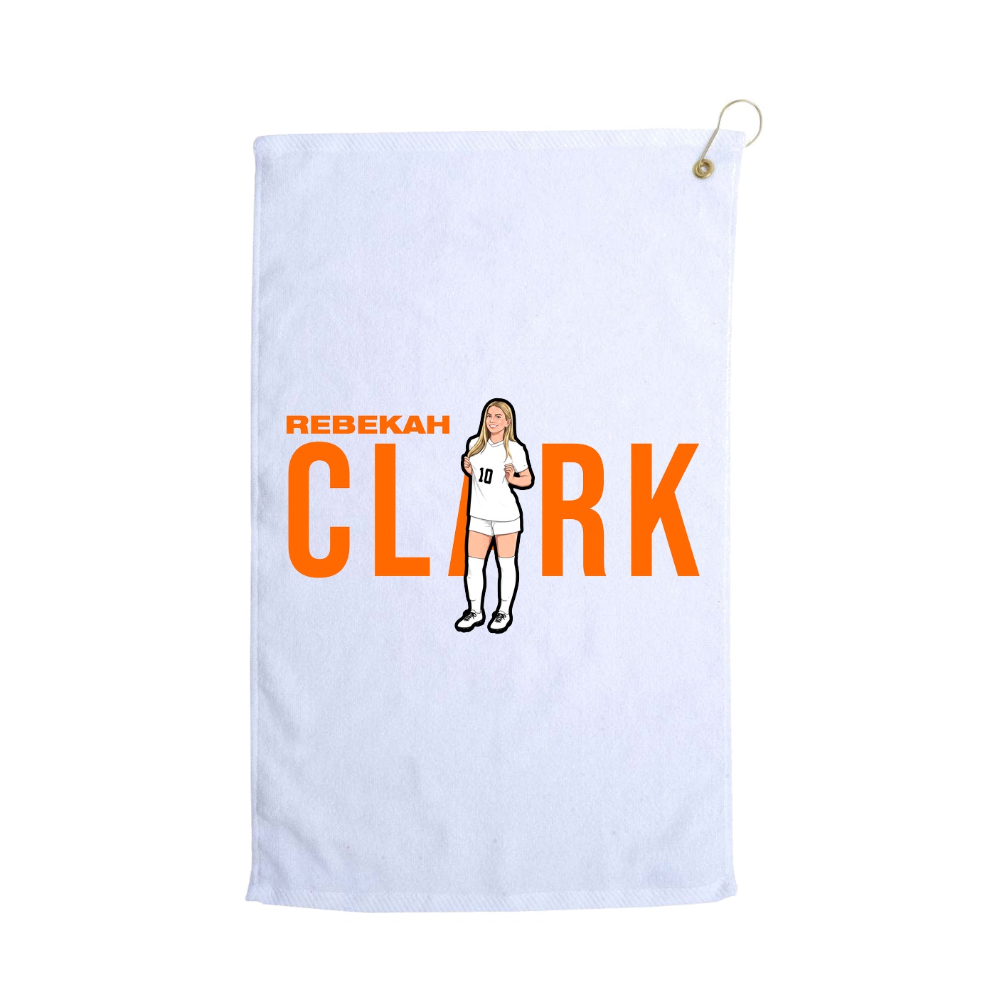 Golf Towel — Player Name in White