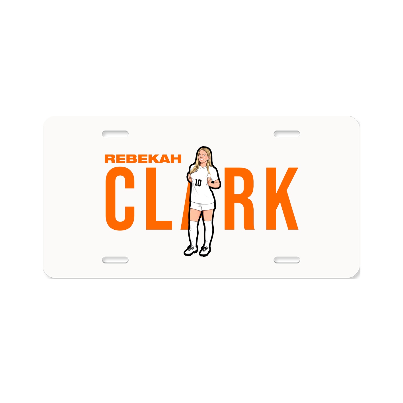 License Plate — Player Name in Classic