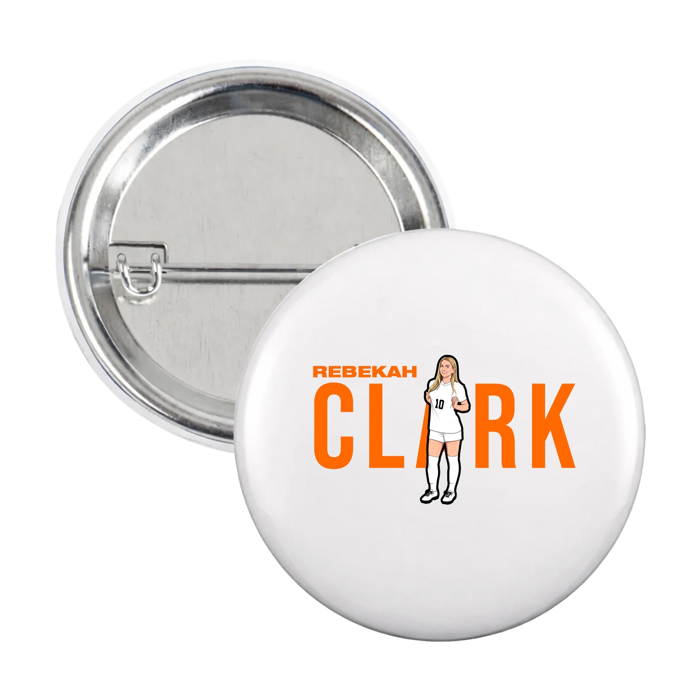 Game Day Button — Player Name in White