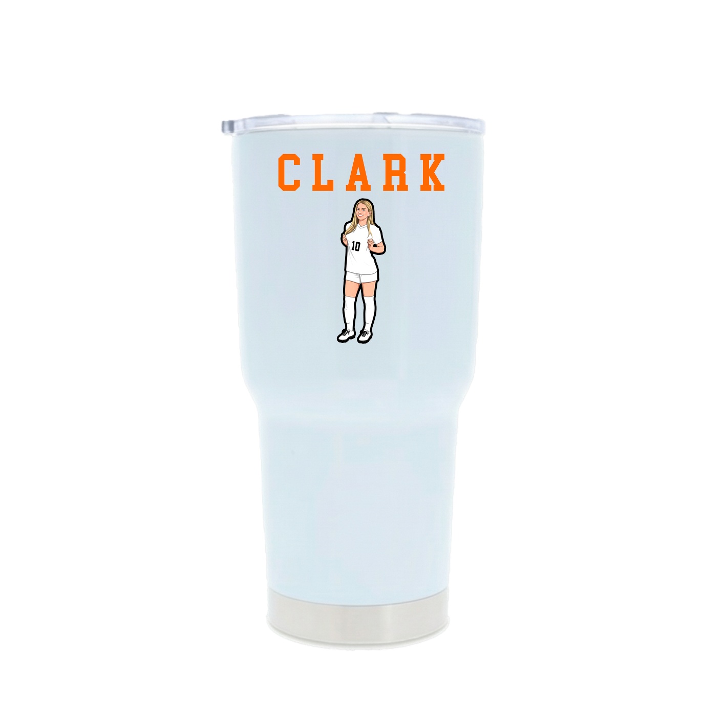 30oz Stainless Steel Tumbler — Shirsey in White