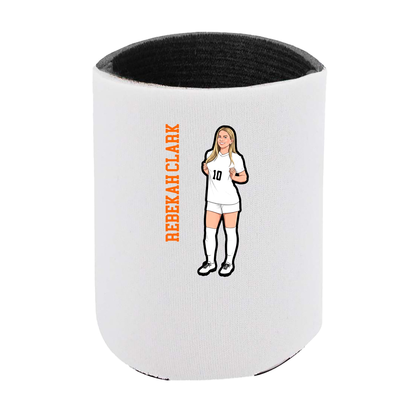Can Holder — Name Vertical in White