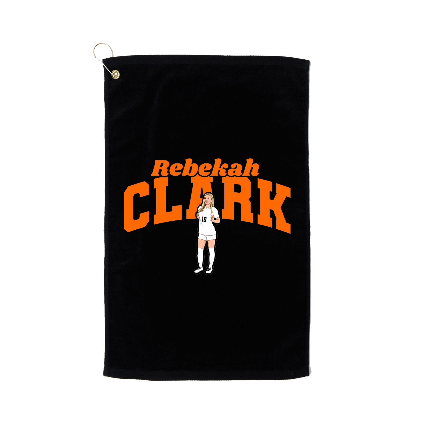 Golf Towel — Signature Arch in Black