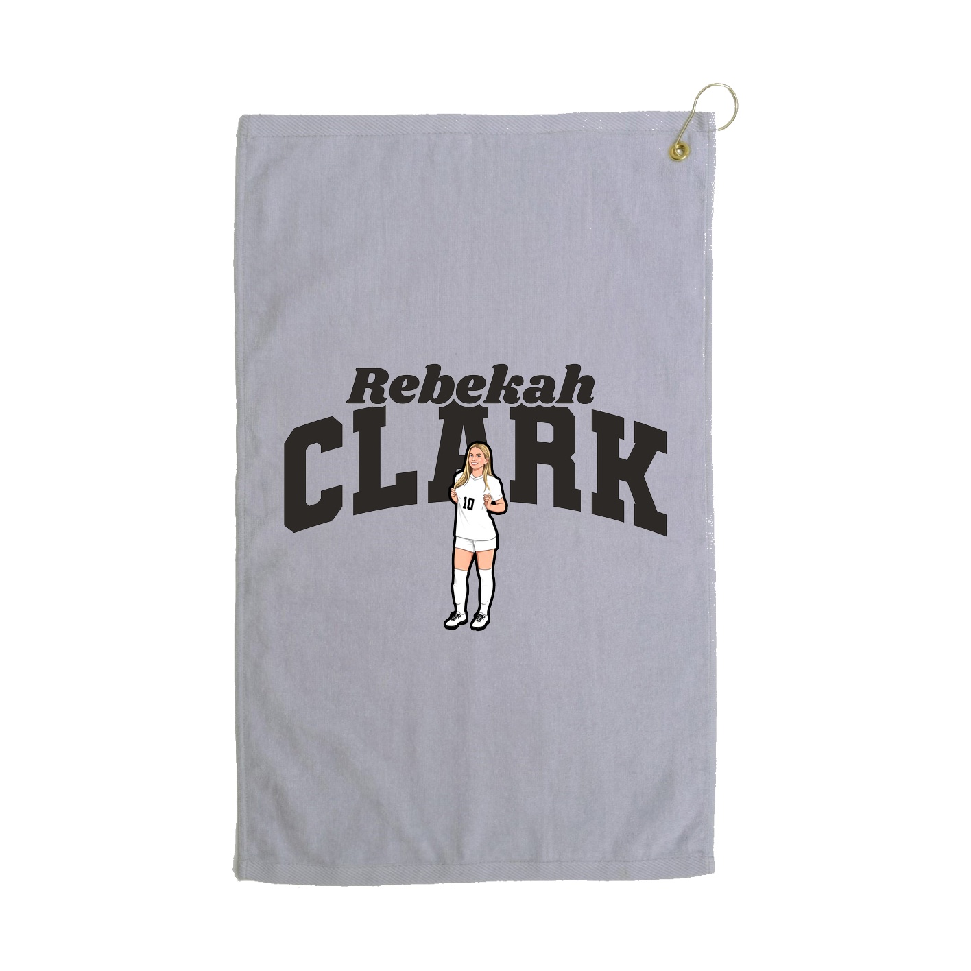 Golf Towel — Signature Arch in Grey