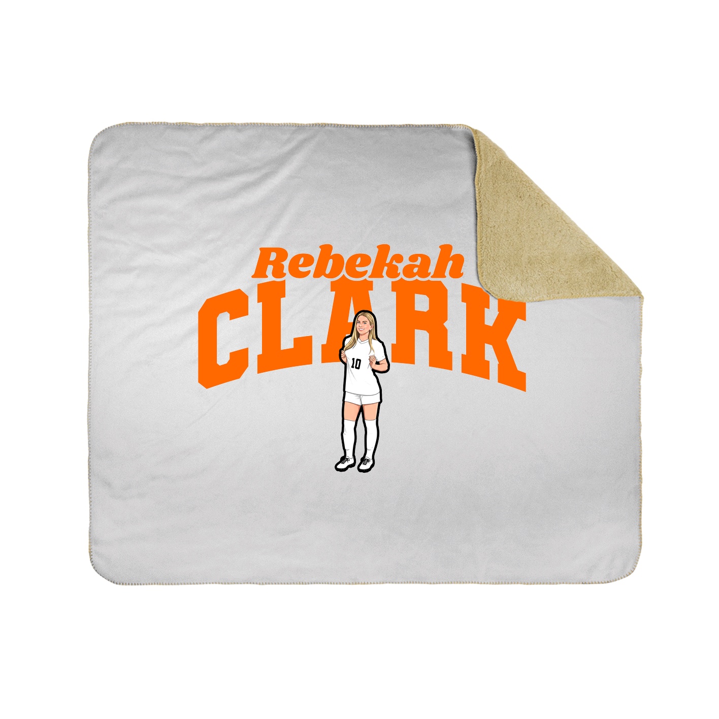 Throw Blanket — Signature Arch in White