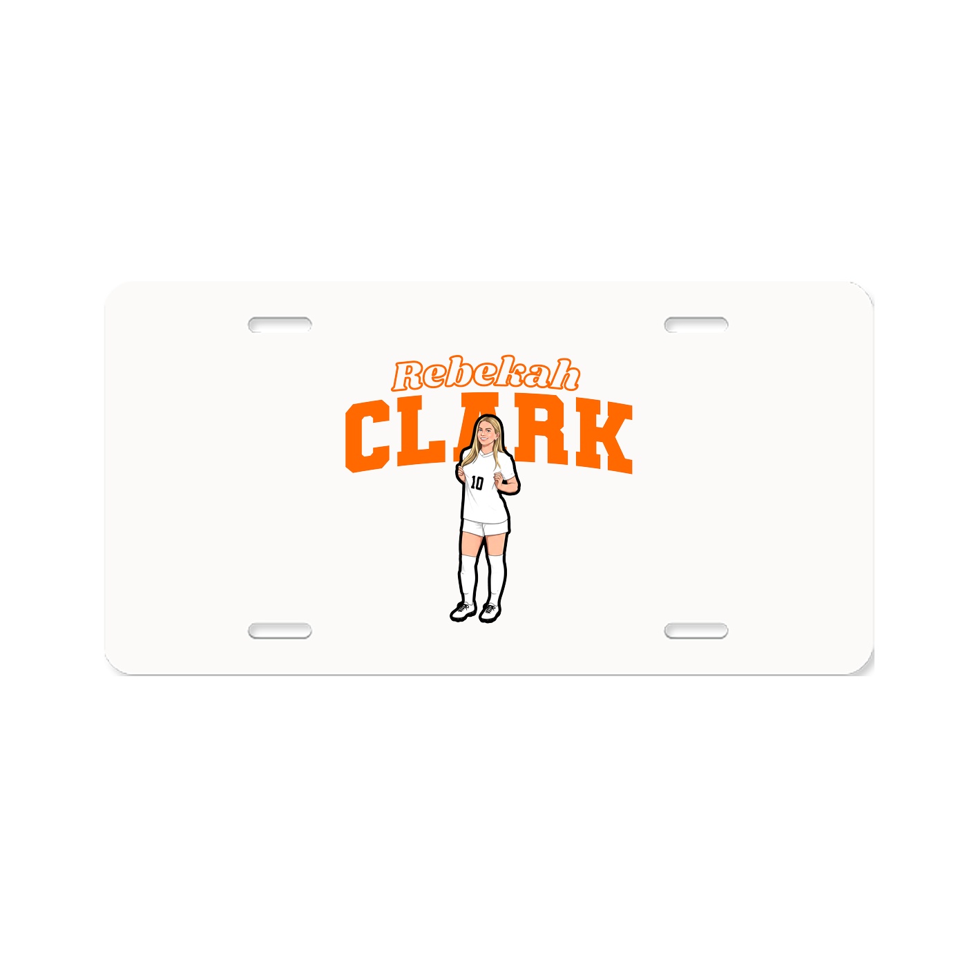 License Plate — Name Arch in Classic