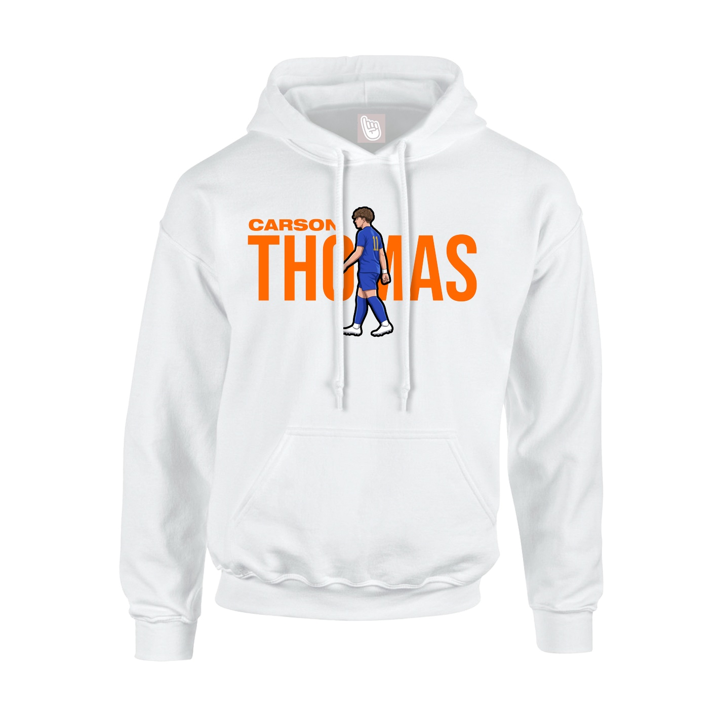 Youth Hoodie — Player Name in White