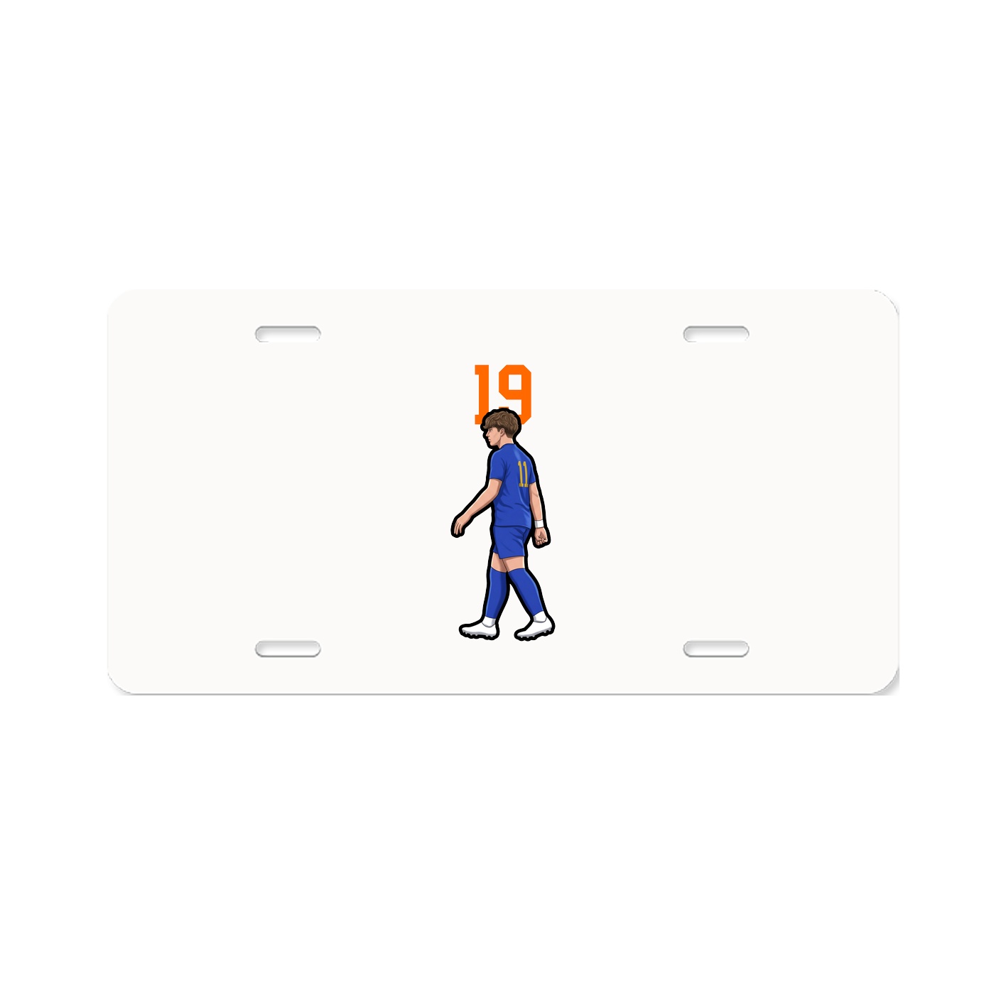 License Plate — Number Top in Classic