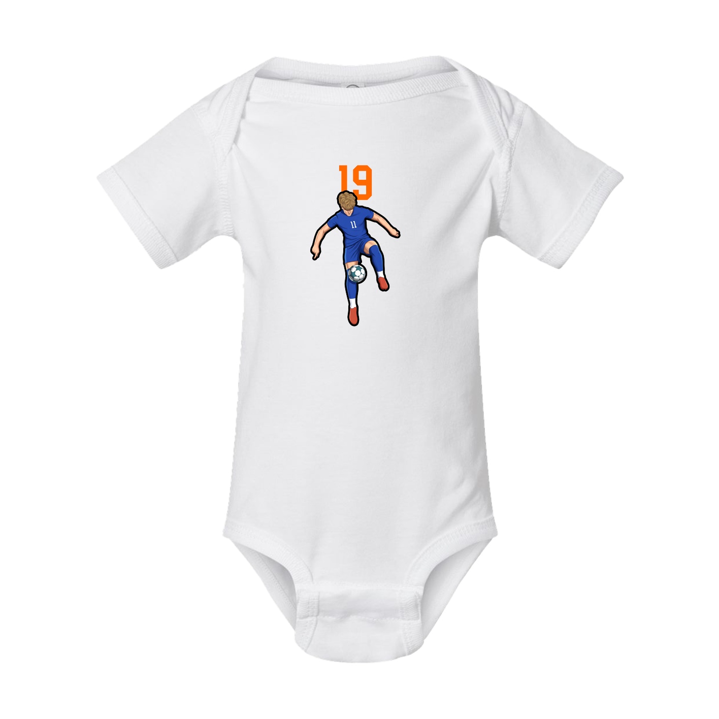Baby Onesie — Number Top in White