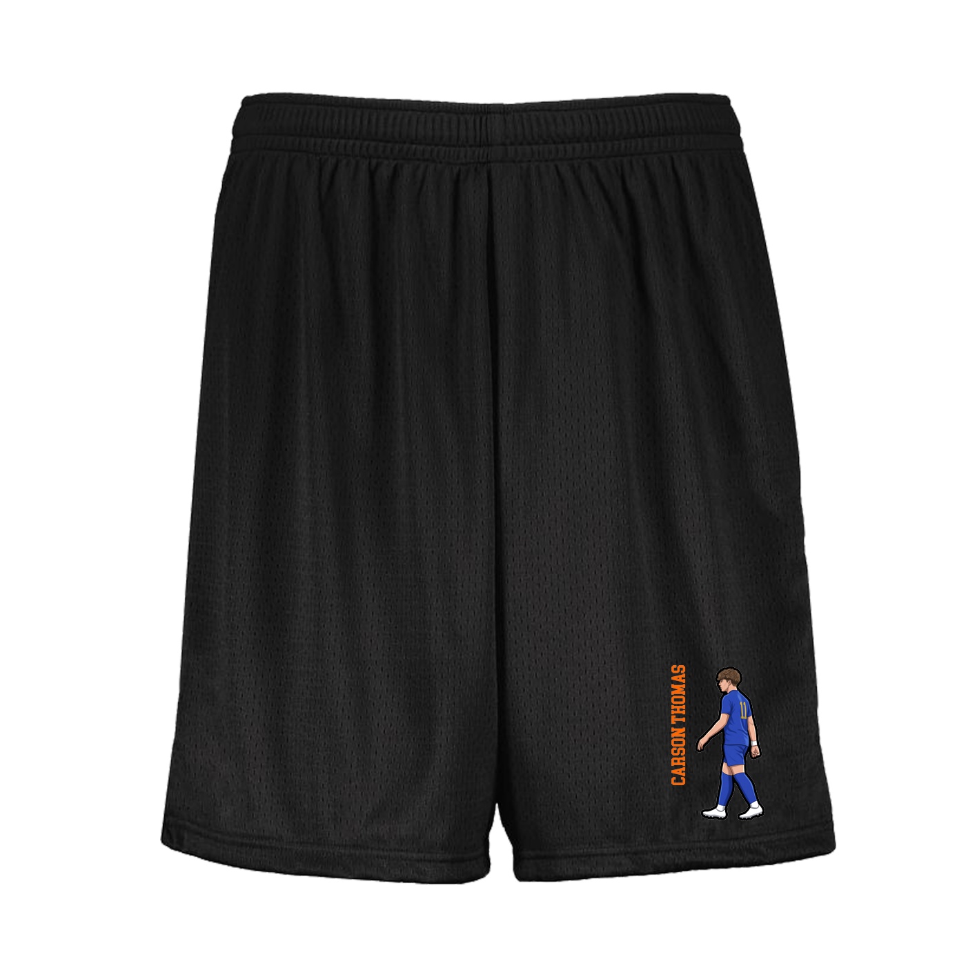 Shorts — Name Vertical in Black