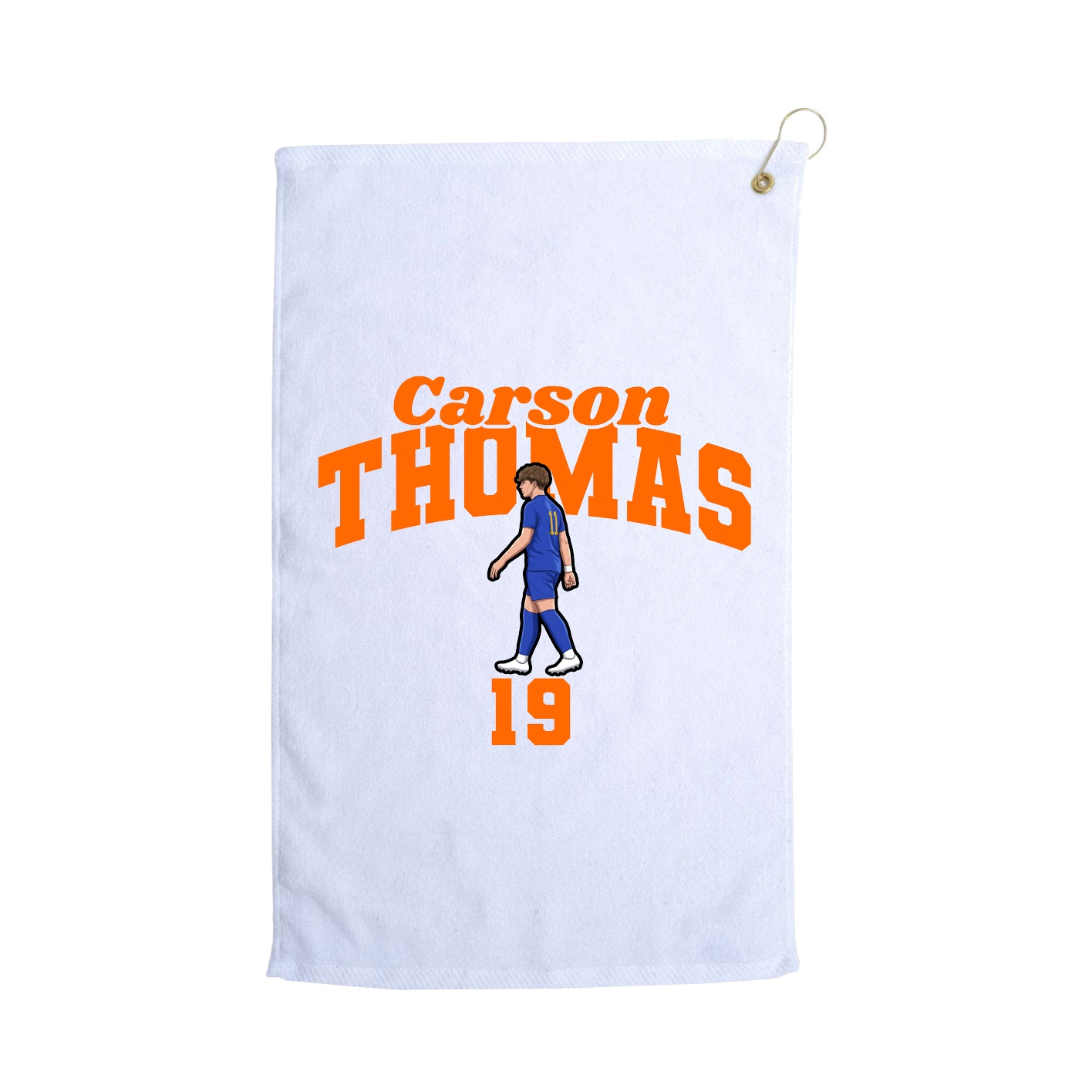Golf Towel — Signature Arch in White