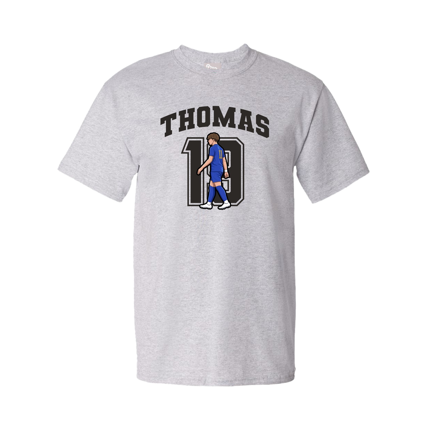 Youth Tee — Number in Grey
