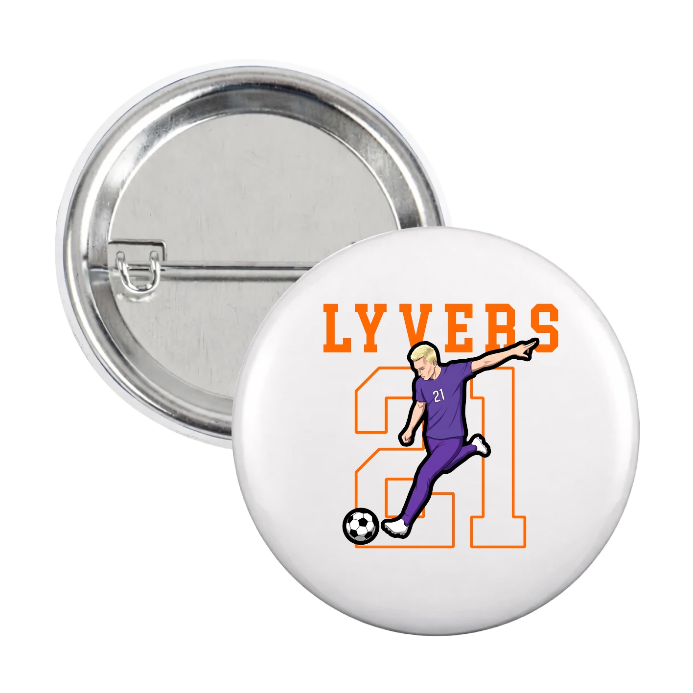 Game Day Button — Shirsey in White