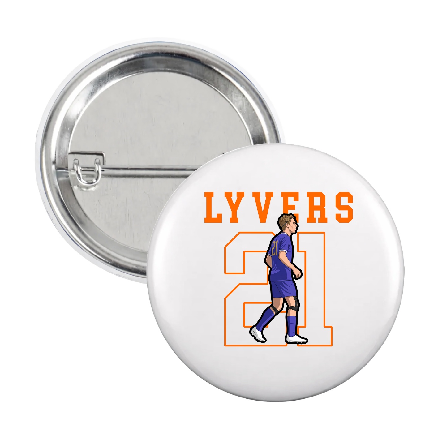 Game Day Button — Shirsey in White