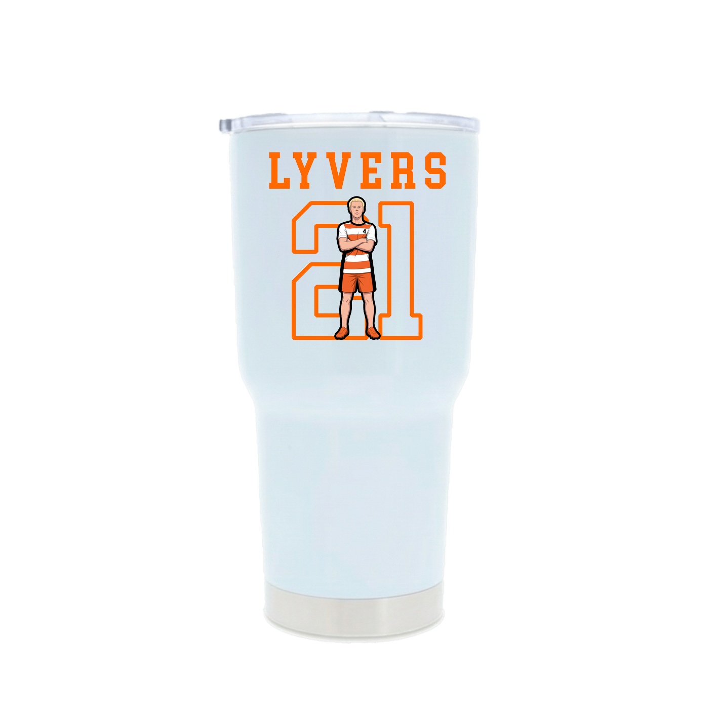 30oz Stainless Steel Tumbler — Shirsey in White