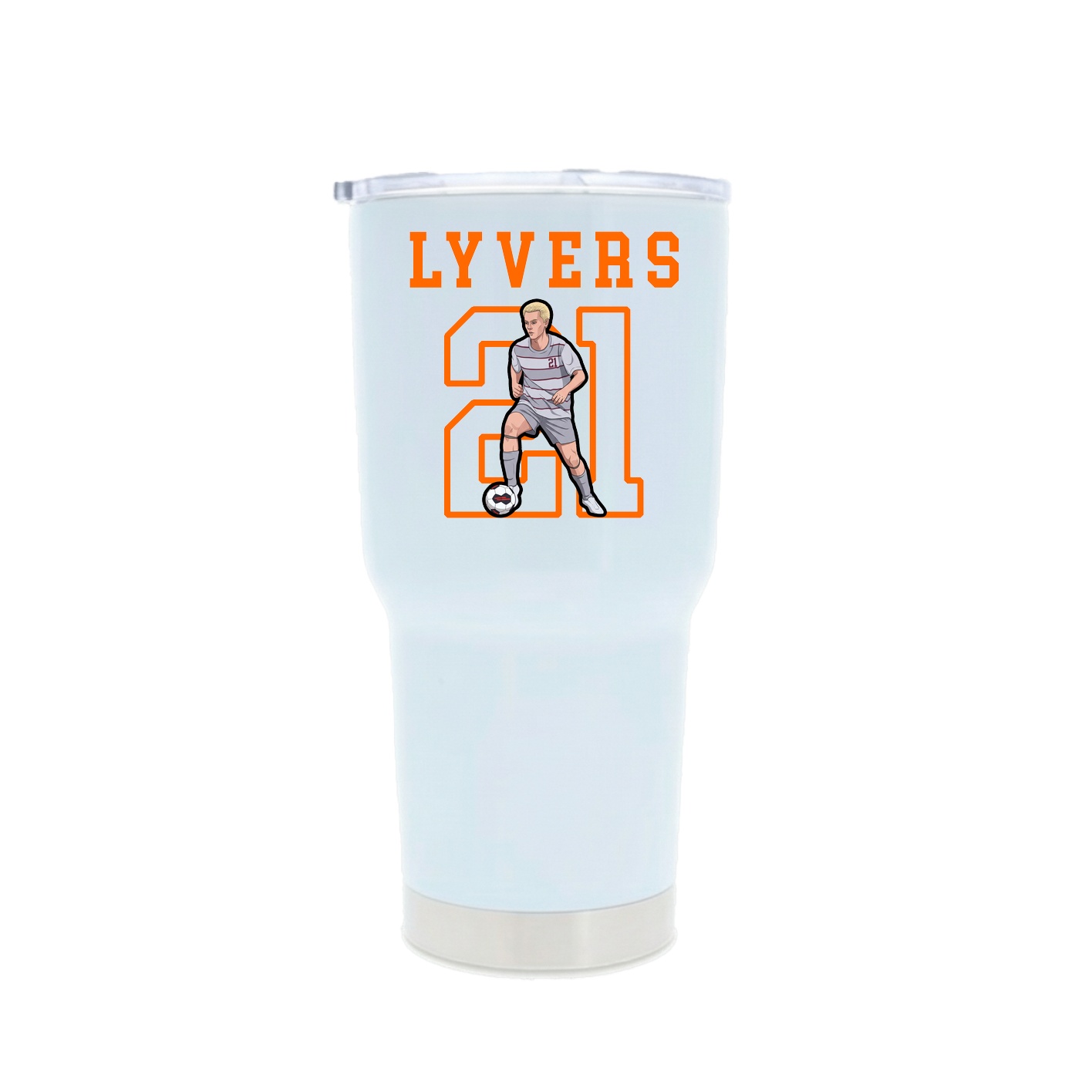 30oz Stainless Steel Tumbler — Shirsey in White