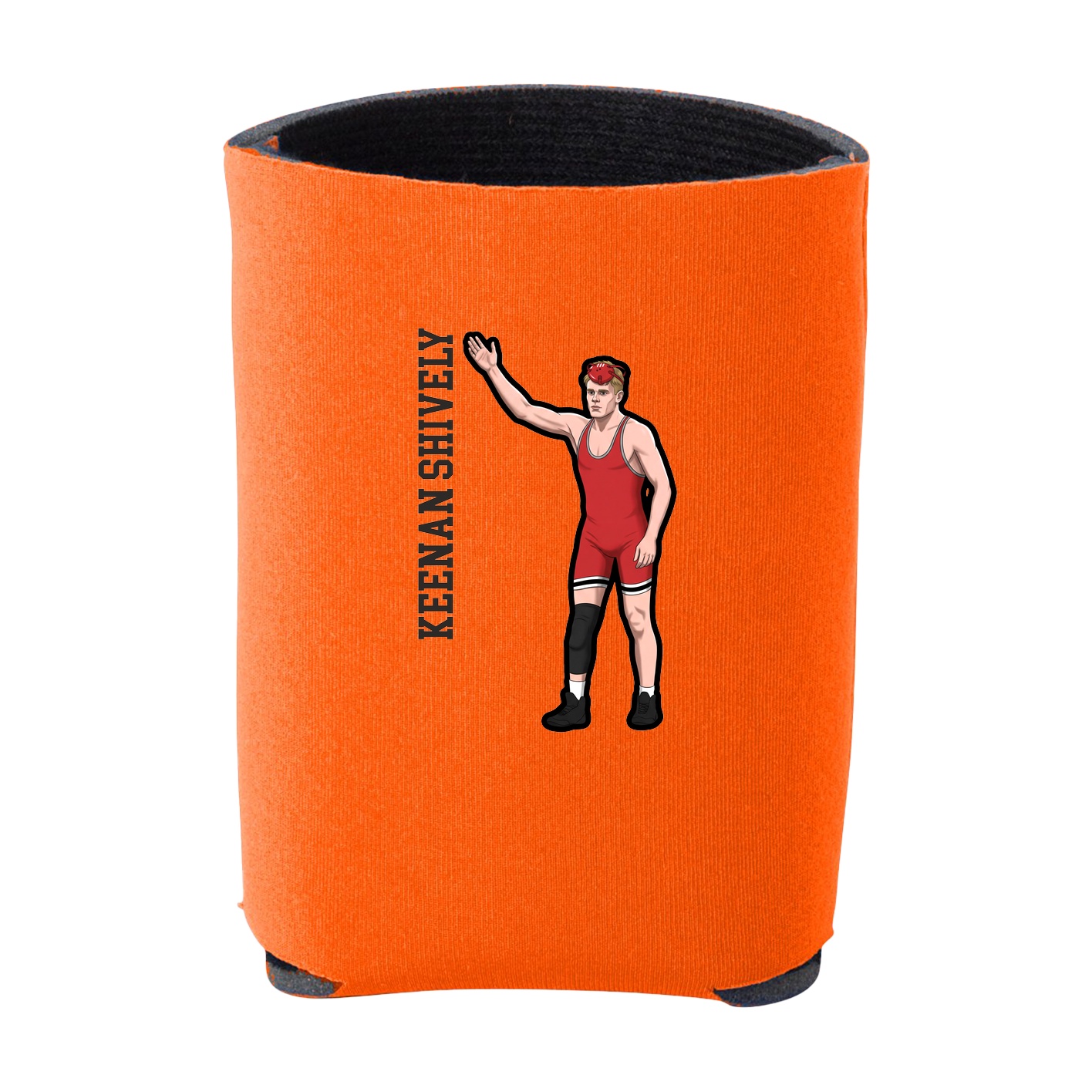 Can Holder — Name Vertical in Orange