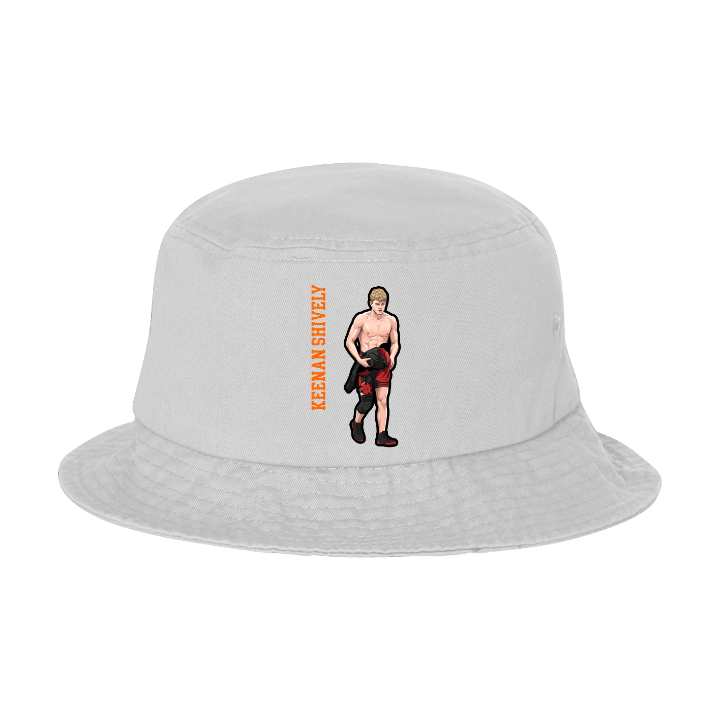Bucket Cap — Name Vertical in White
