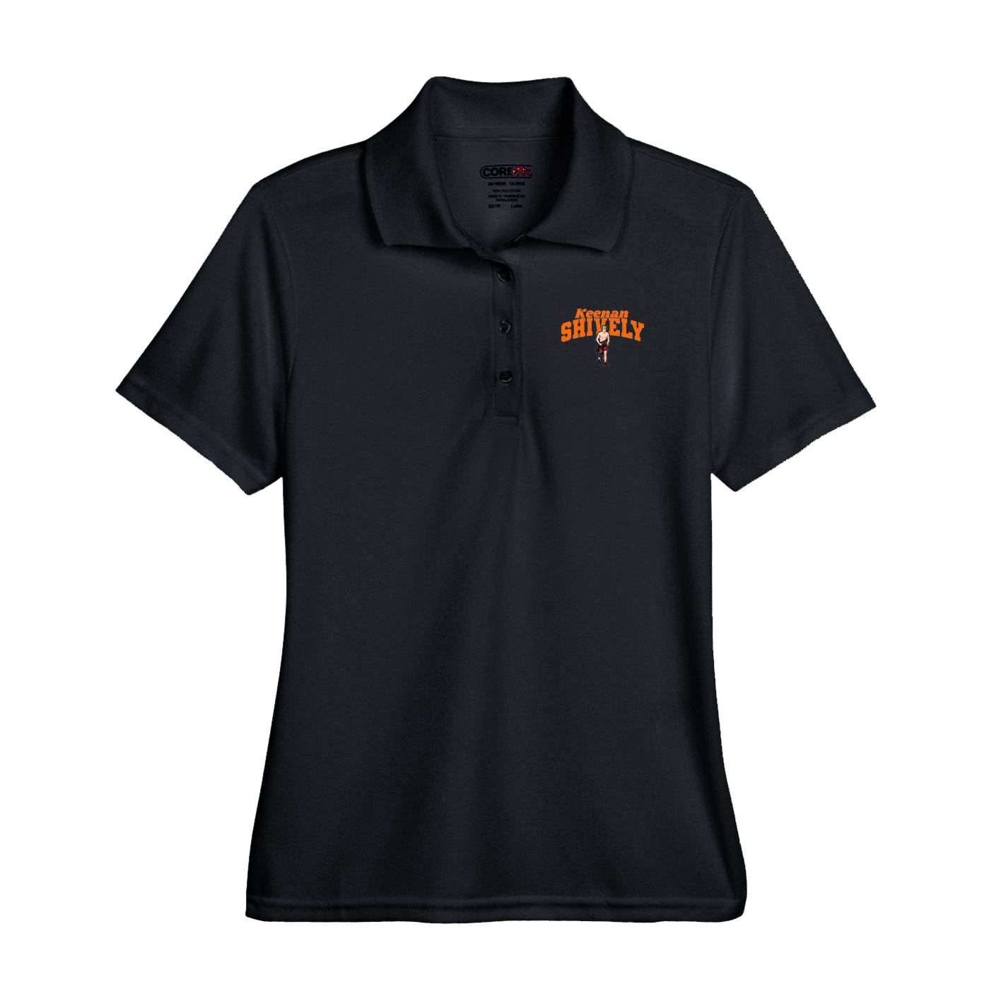 Performance Polo — Signature Arch in Black