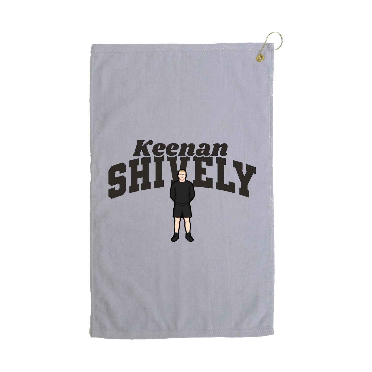 Golf Towel — Signature Arch in Grey