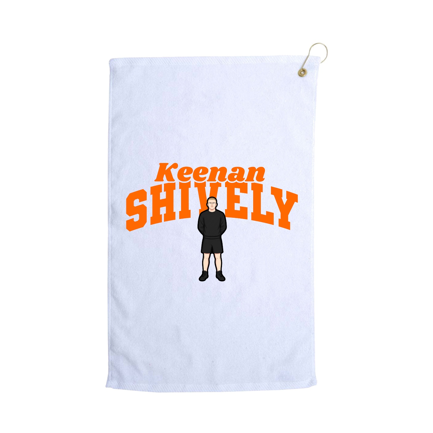 Golf Towel — Signature Arch in White