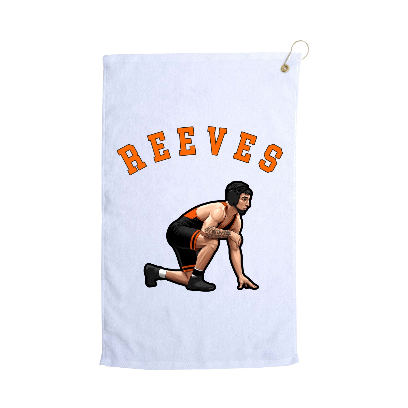 Golf Towel — Shirsey Arch in White