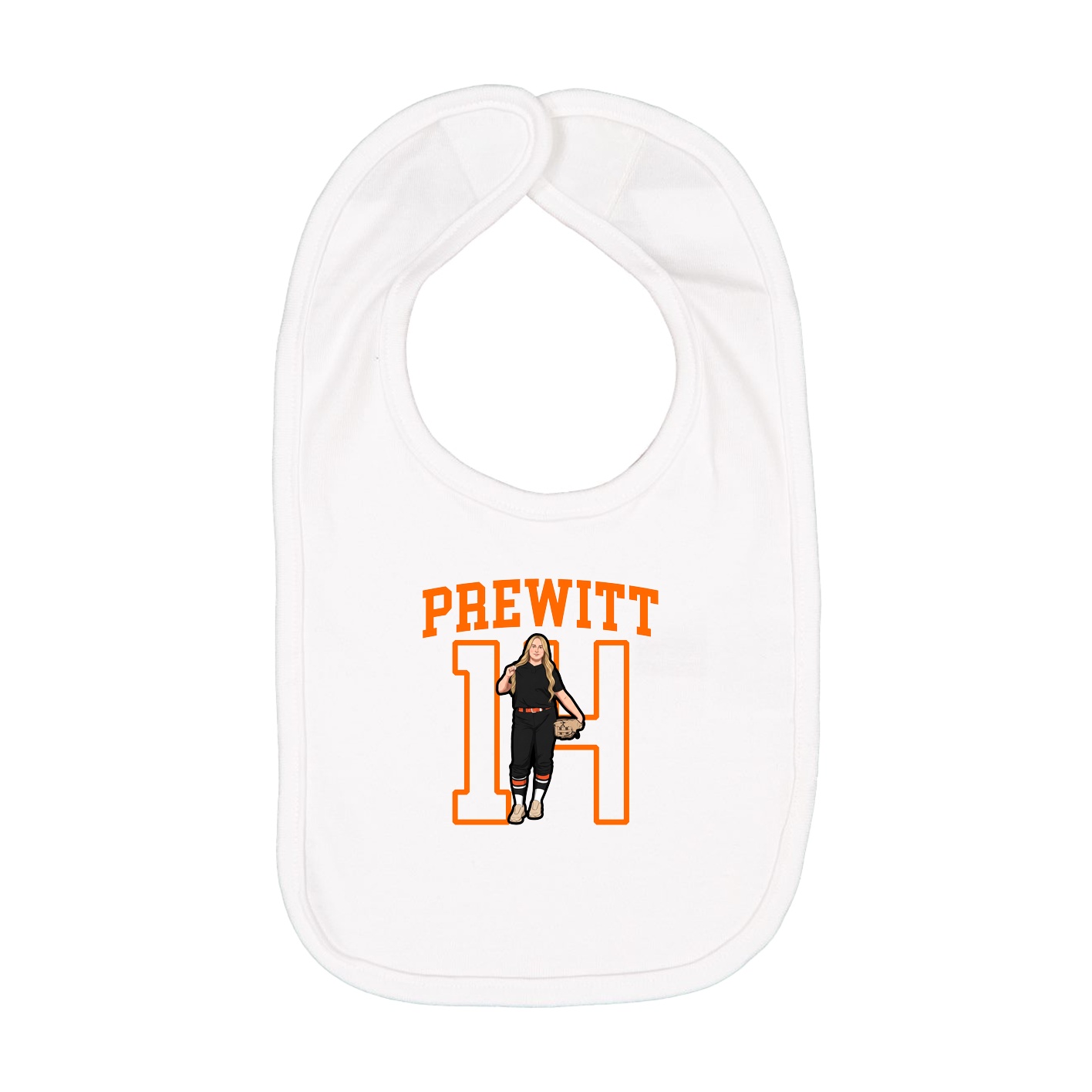 Infant Bib — Shirsey in White