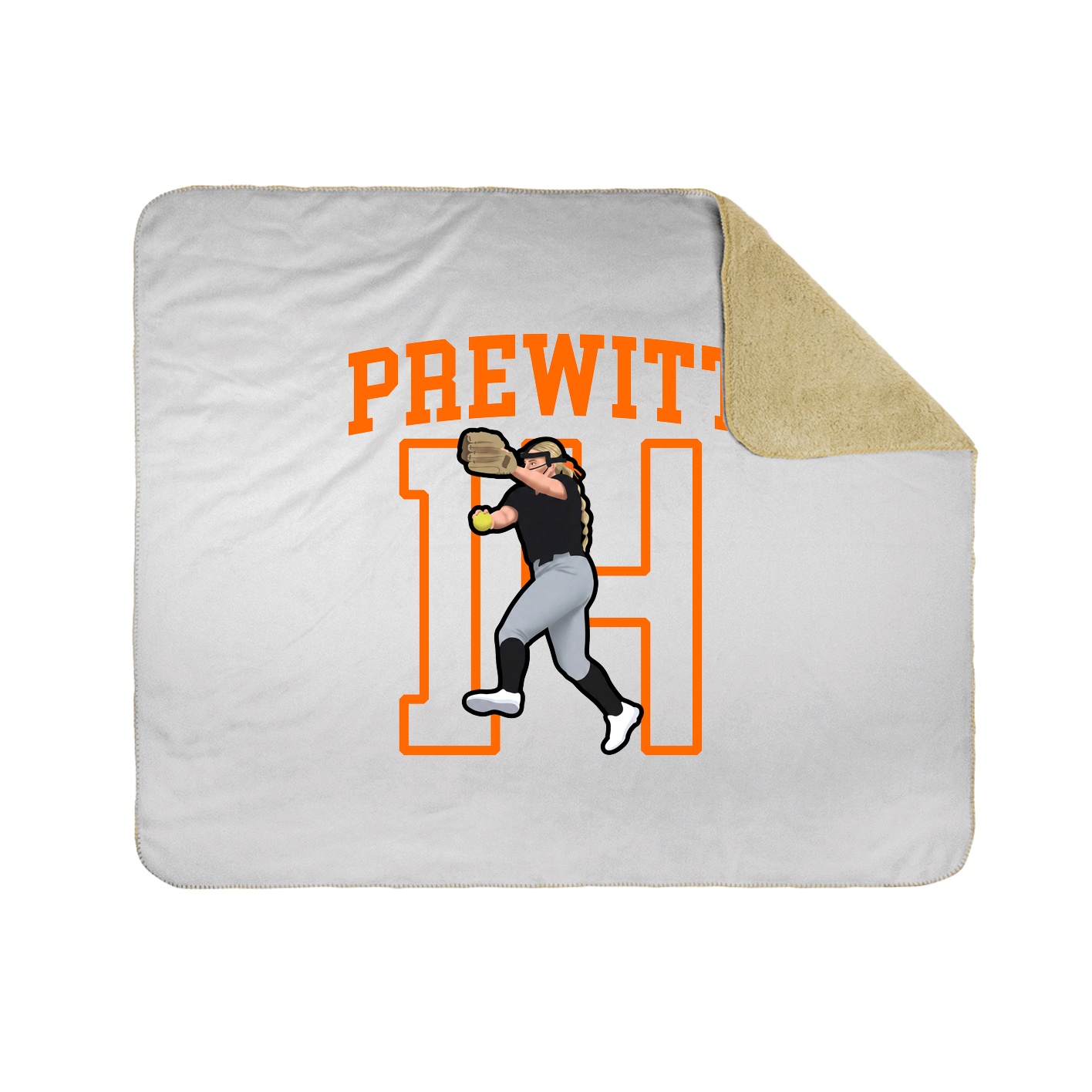 Throw Blanket — Shirsey in White