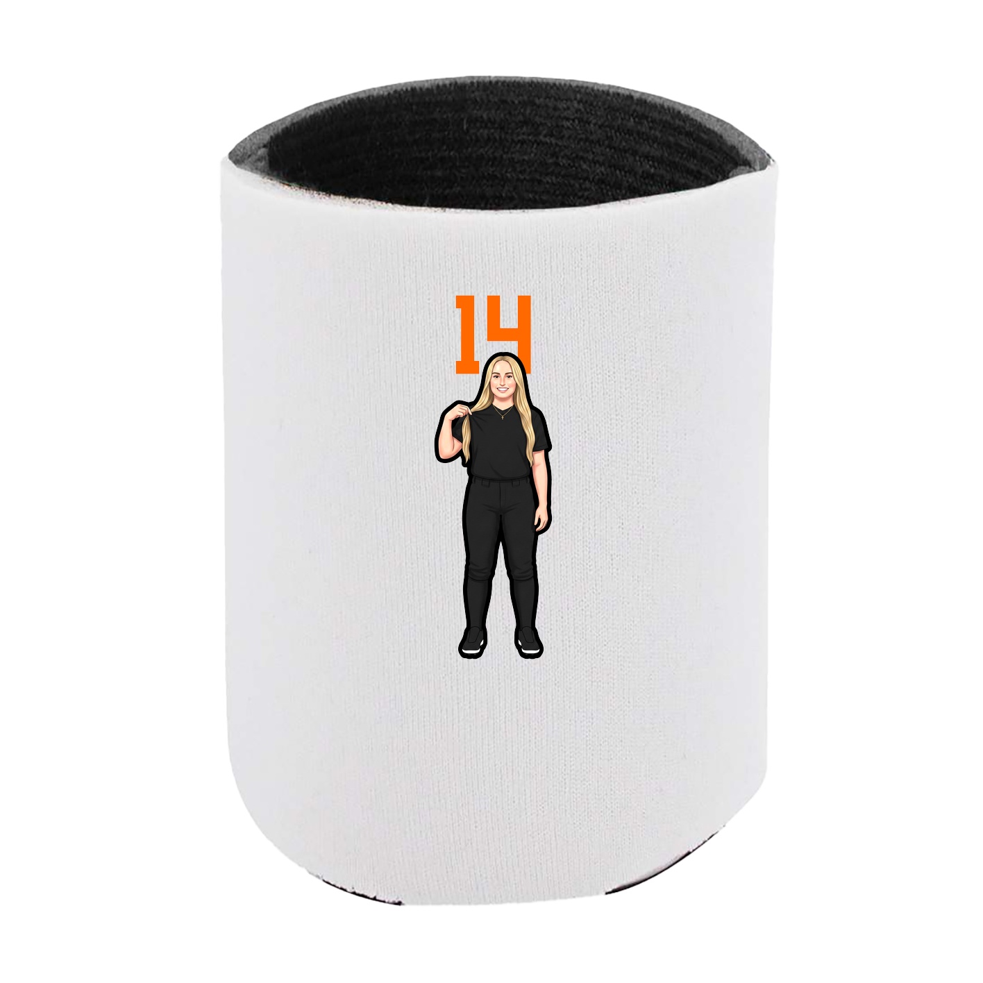 Can Holder — Number Top in White