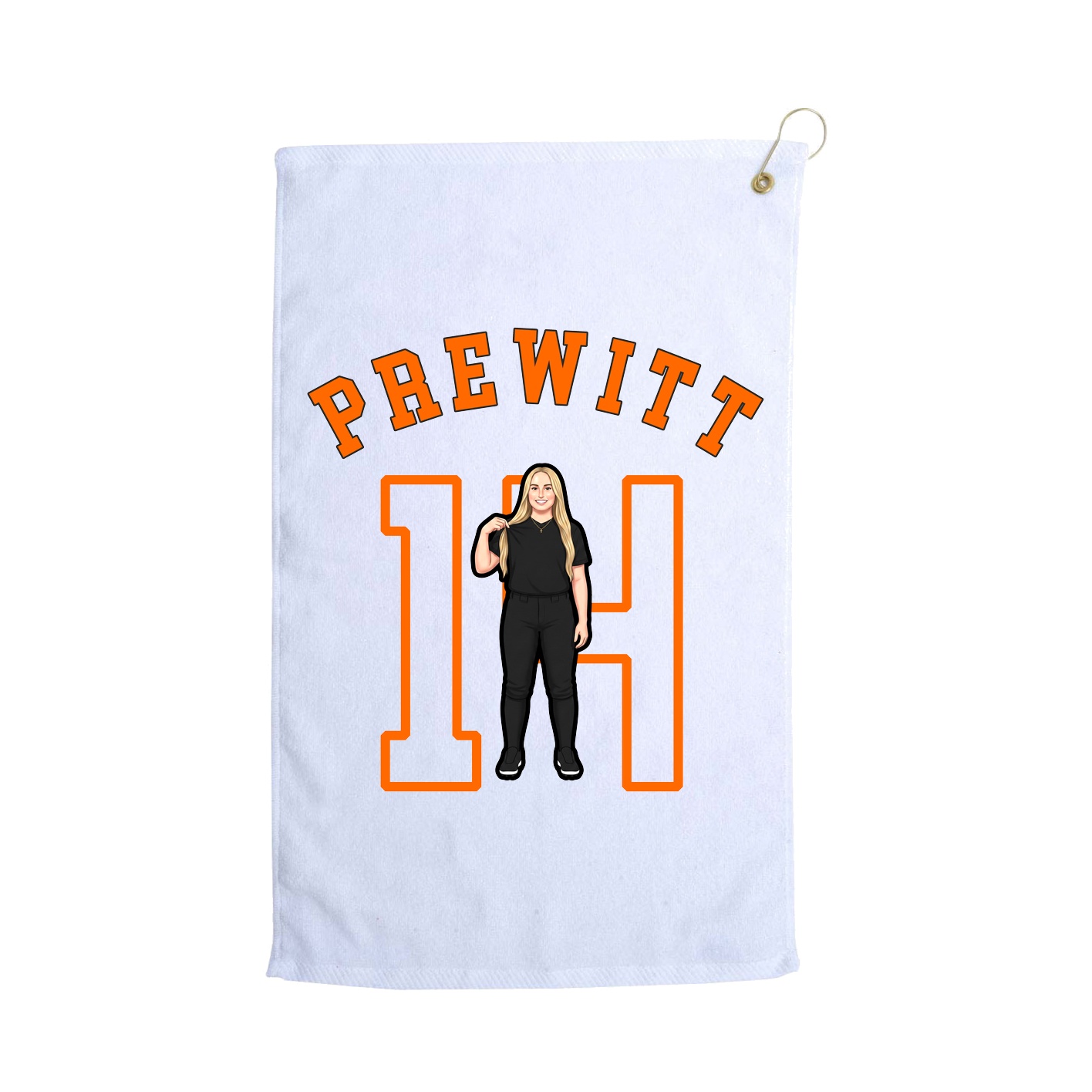 Golf Towel — Shirsey Arch in White