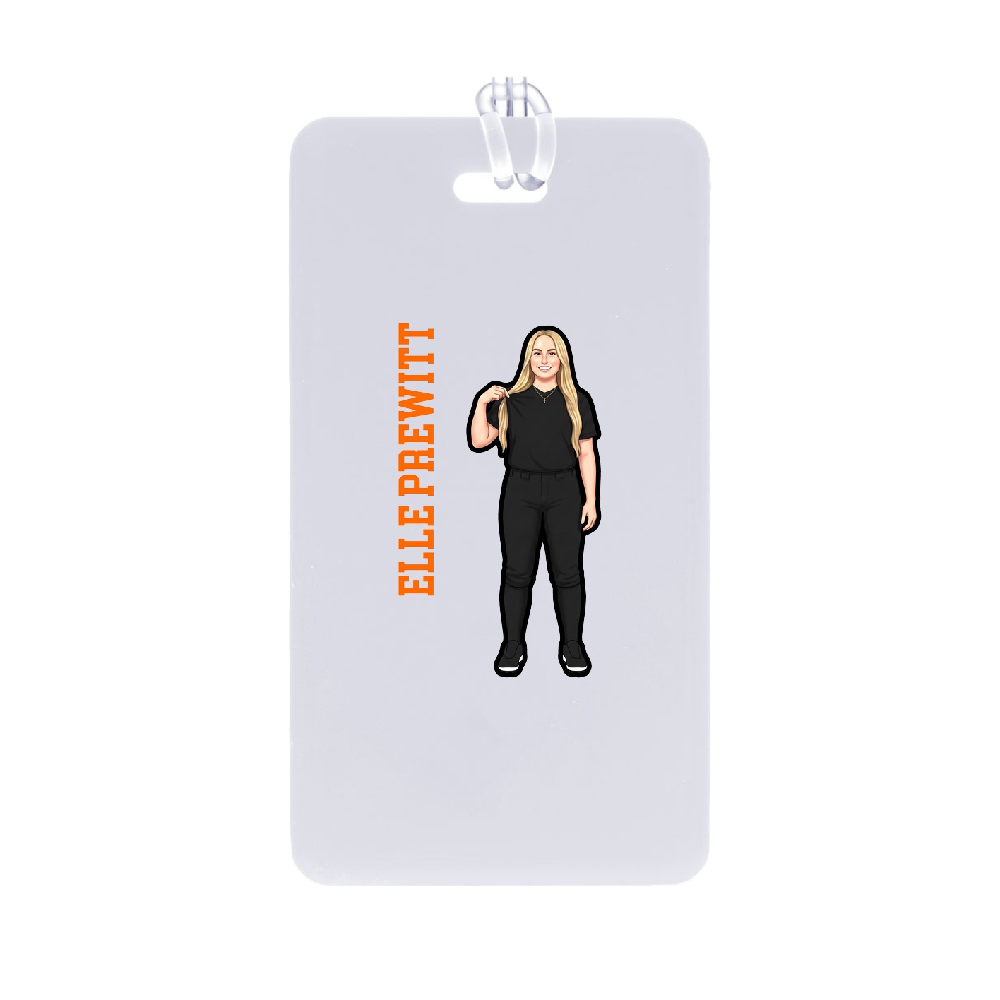 Bag Tag — Name Vertical in Classic