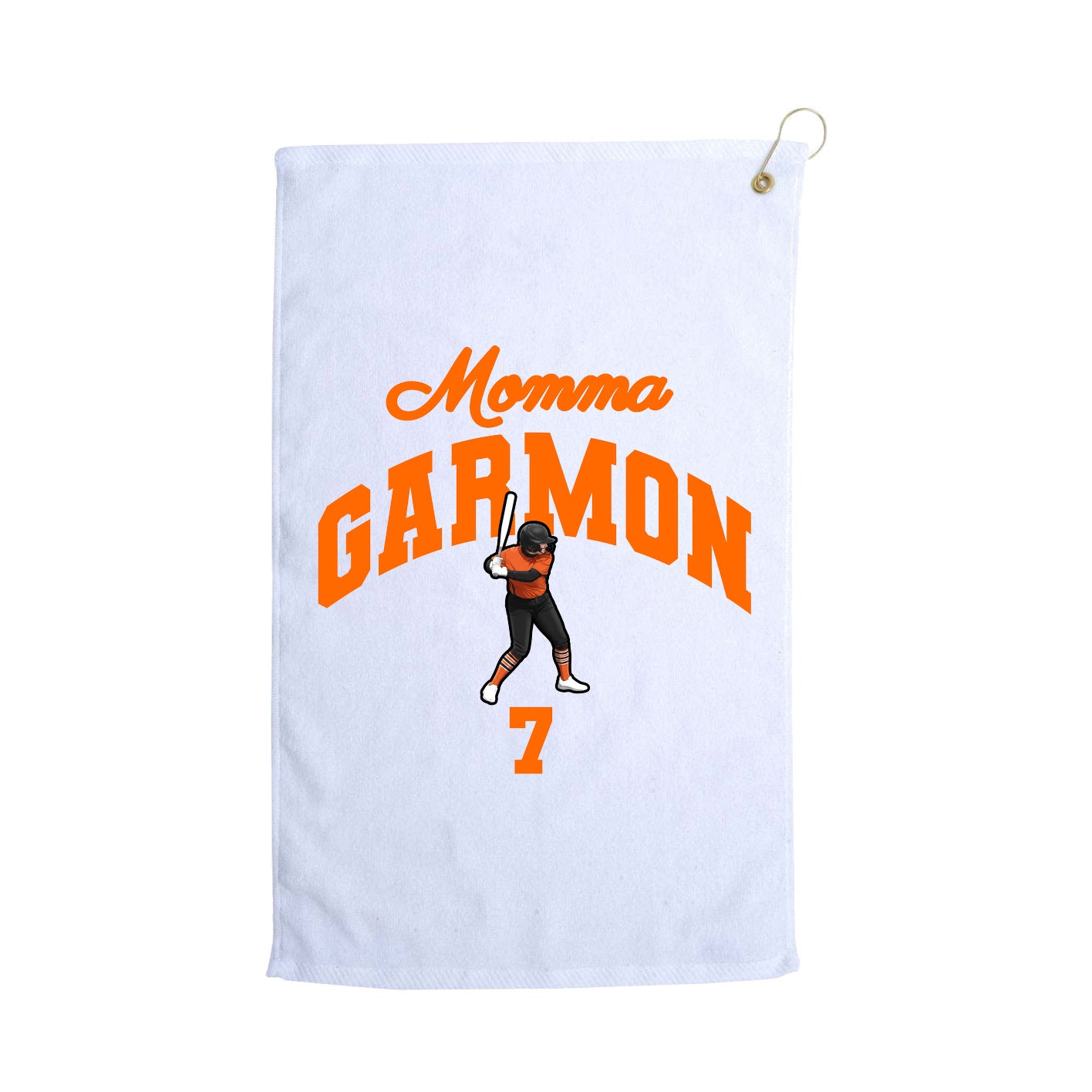 Golf Towel — Mothers Day Arch in White