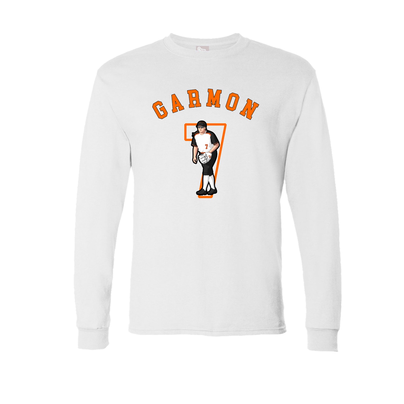 Long Sleeve Tee — Shirsey Arch in White