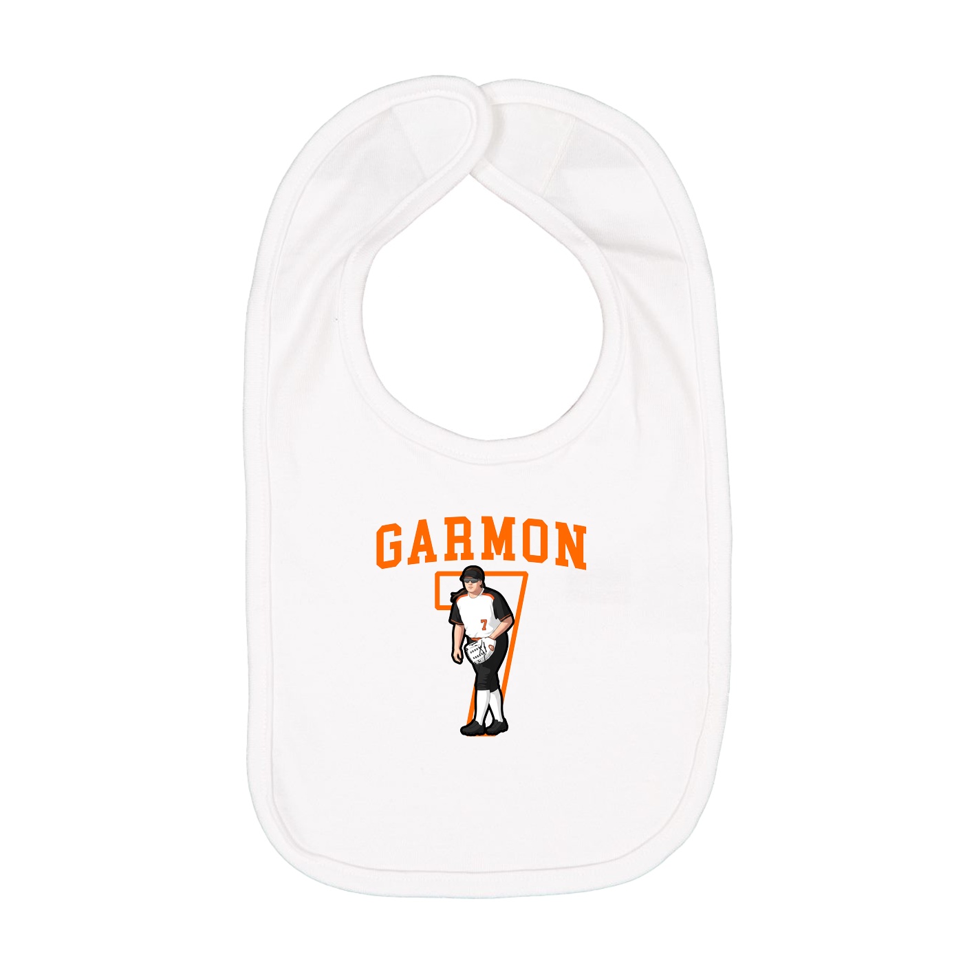 Infant Bib — Shirsey in White