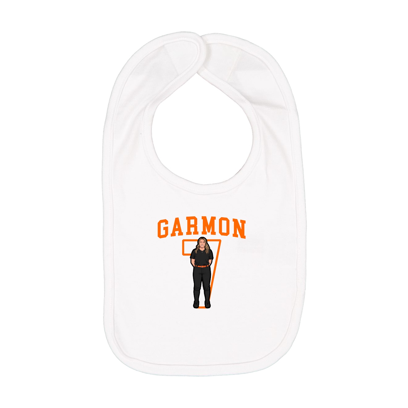 Infant Bib — Shirsey in White