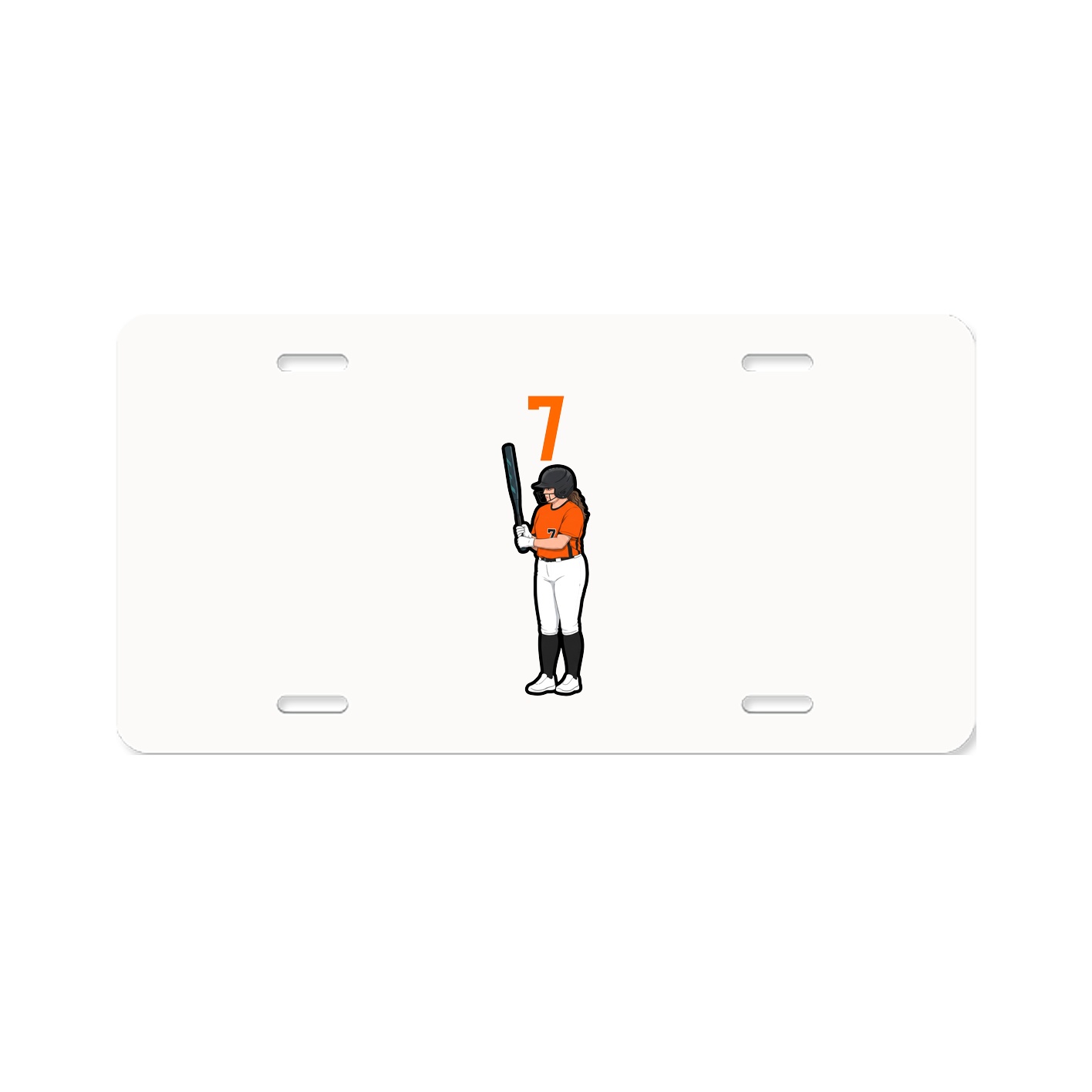 License Plate — Number Top in Classic