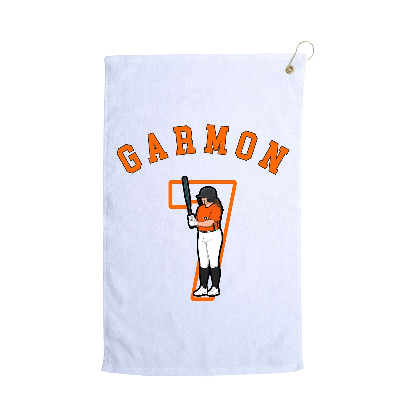 Golf Towel — Shirsey Arch in White