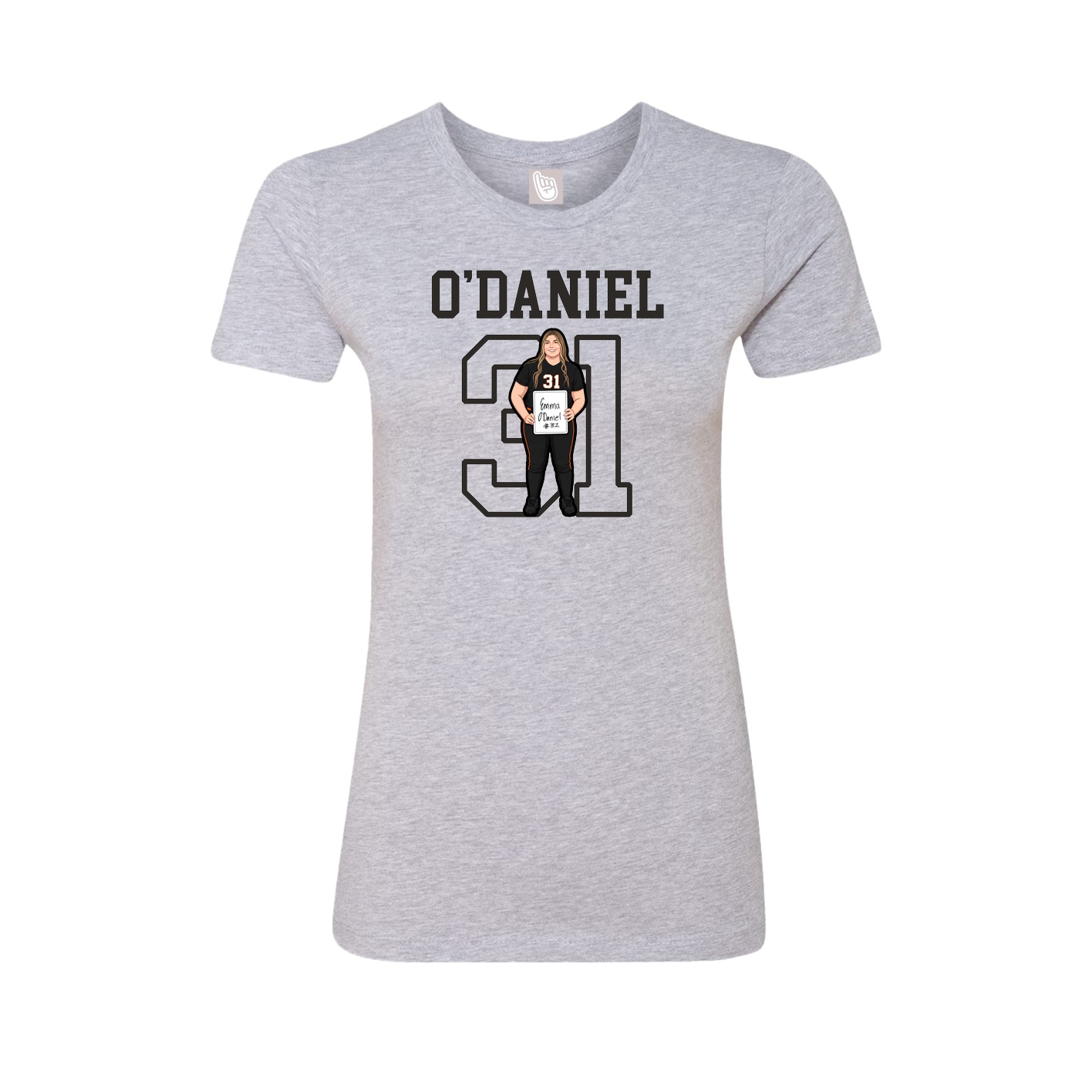 Fitted Women's Tee — Shirsey in Grey