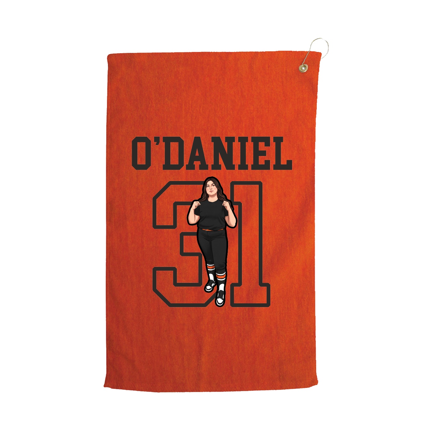 Golf Towel — Shirsey in Orange